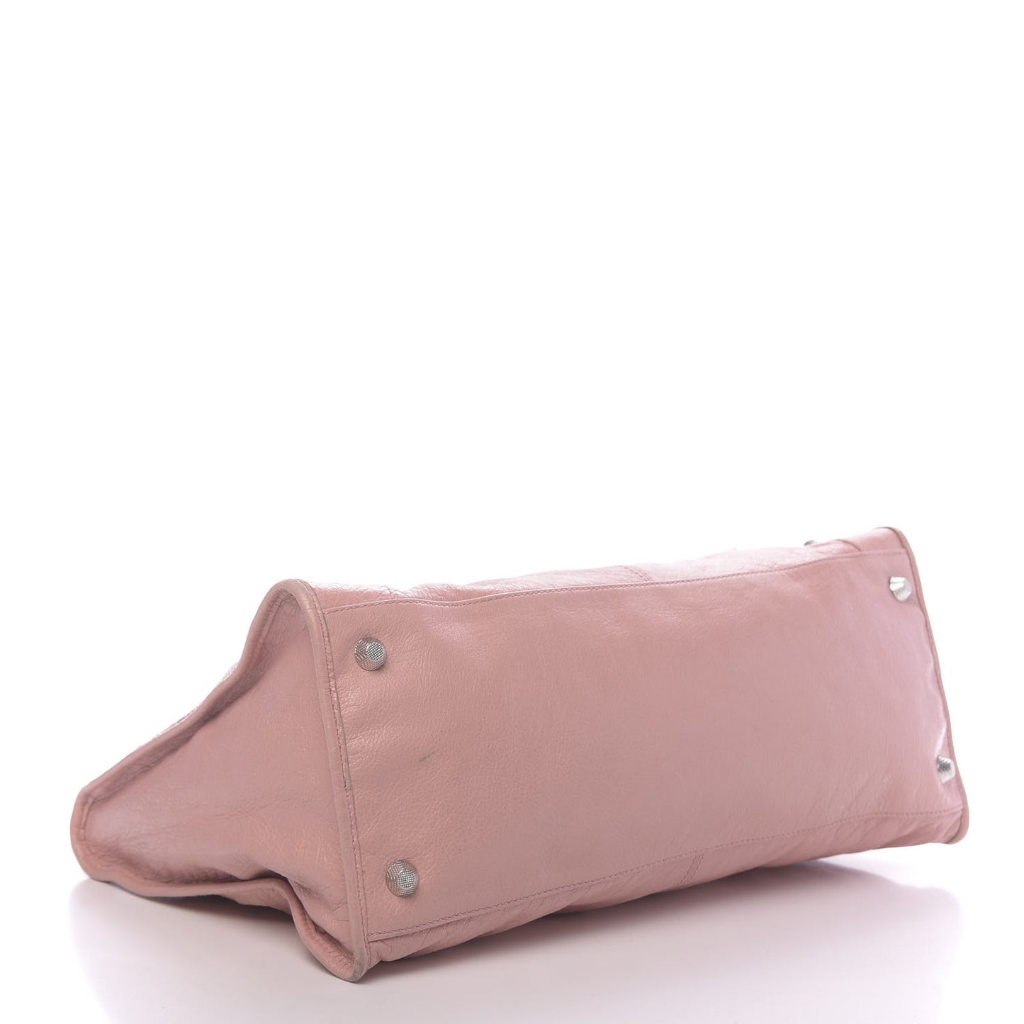 Agneau Giant 12 Silver Hardware Work Rose Peche