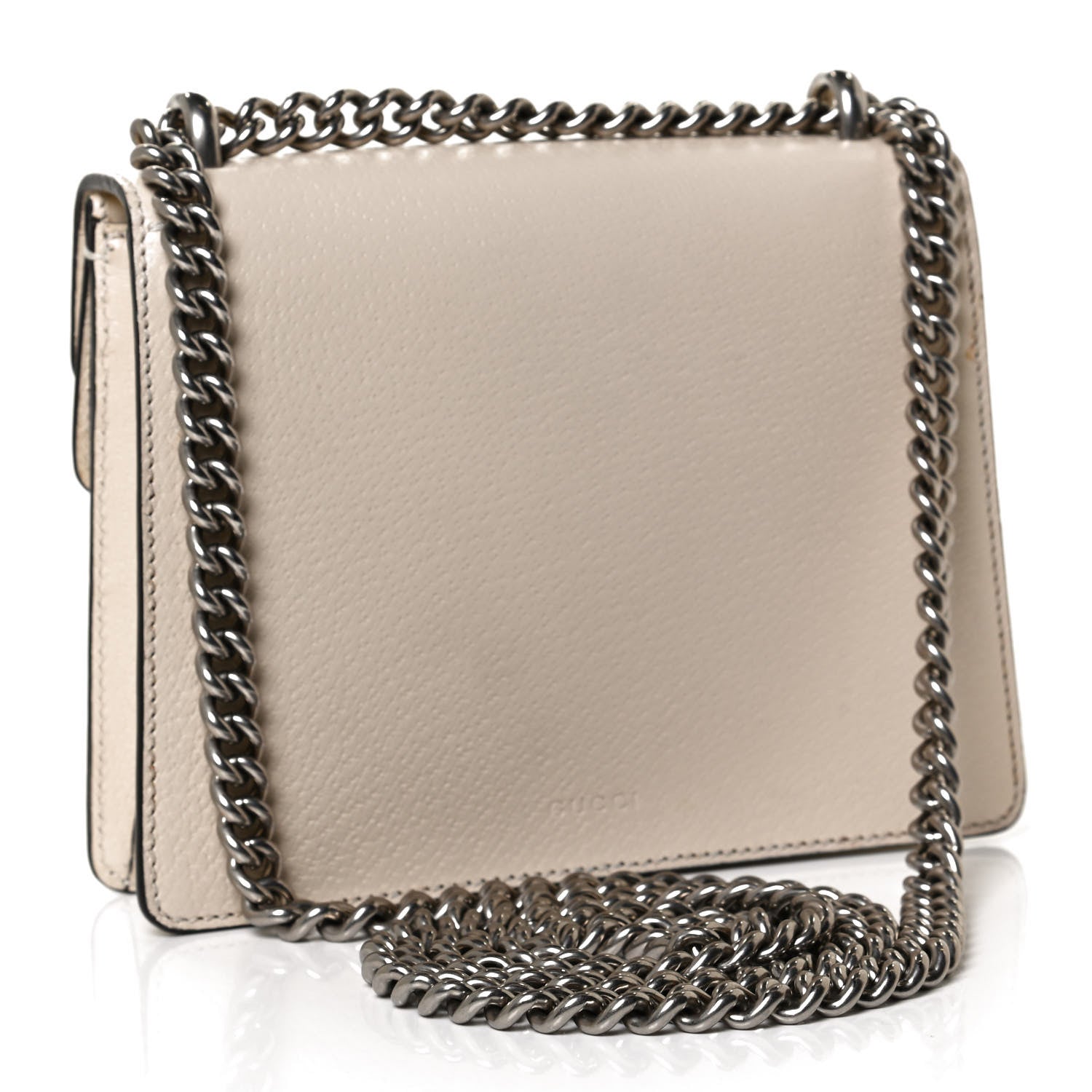 Gucci Textured Calfskin Crystal Mini Dionysus Shoulder Bag Mystic White 3 of 12