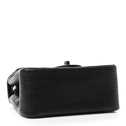 Chanel Lambskin Chevron Quilted Mini Square Flap So Black 4 of 9