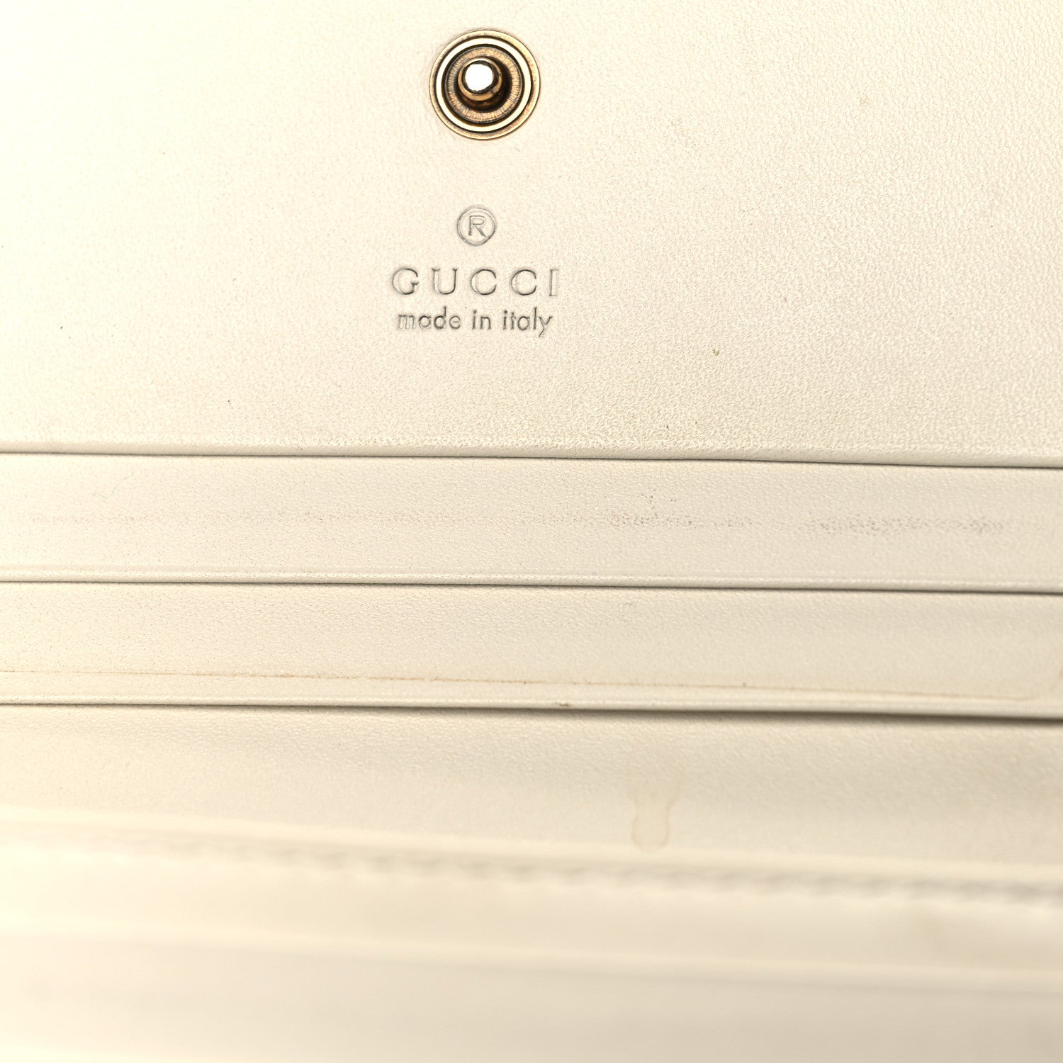 Gucci Guccissima Cherries Card Case Wallet White 11 of 13
