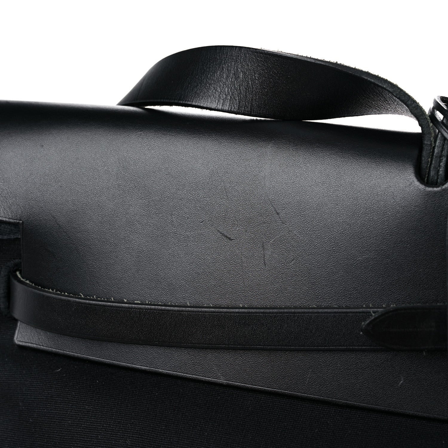 Hermes Toile Vache Hunter Herbag 50 Black 24 of 27
