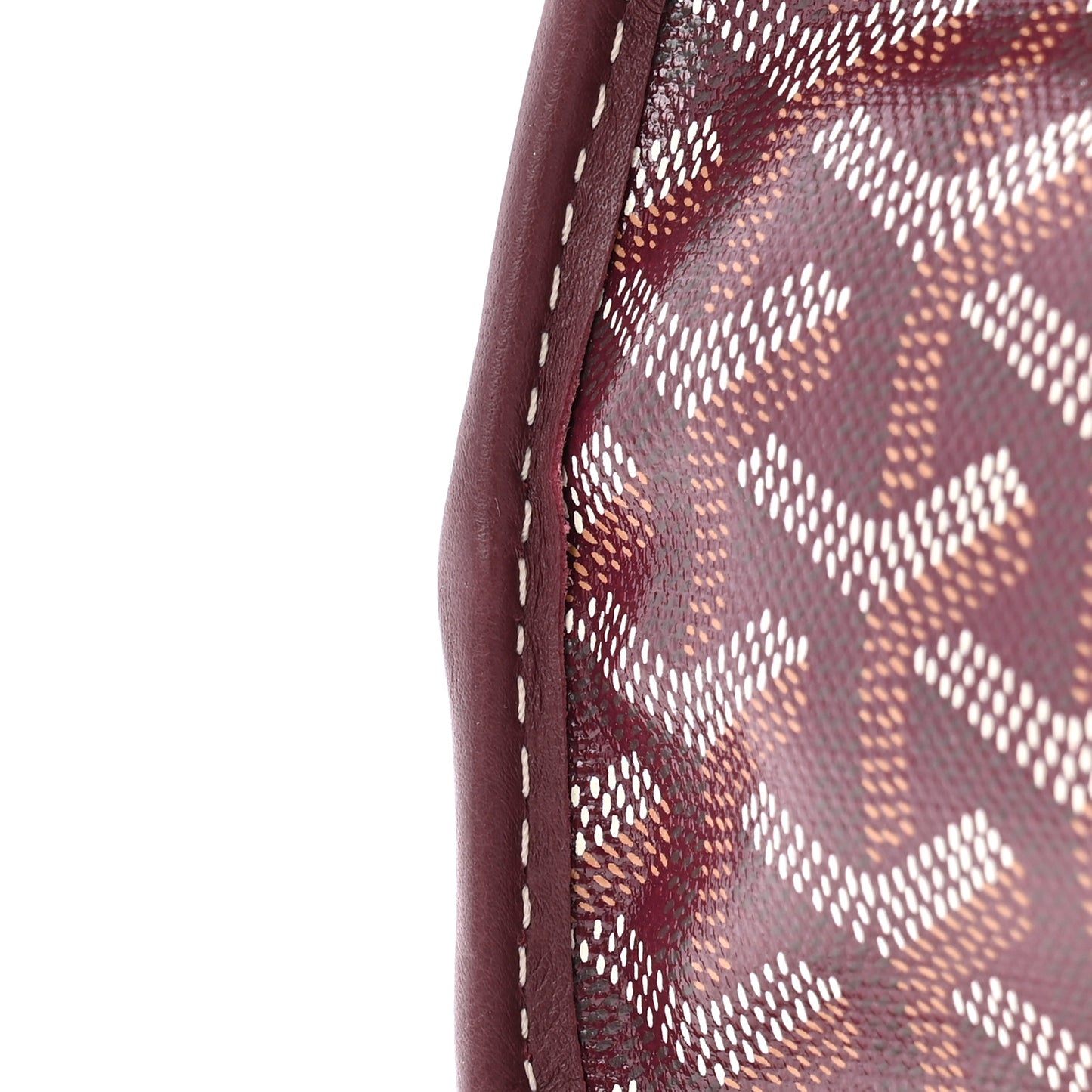 Goyardine Reversible Mini Anjou Burgundy
