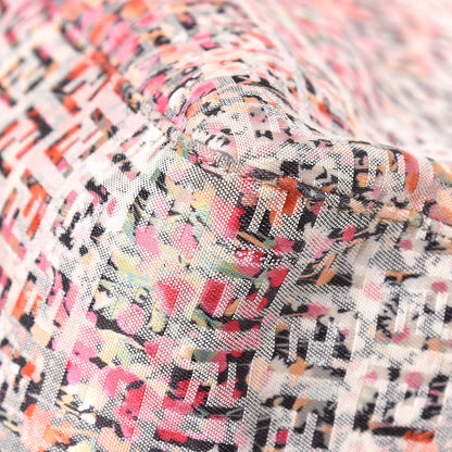 Fendi ENDI Zucchino Vitello Floral Studded Forever Mama Baguette Rosa Papaya Rosa Confetto 12 of 17