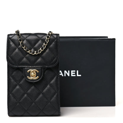 Chanel Caviar Quilted Classic Phone Holder Black 13 of 13