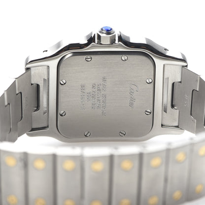 Cartier Stainless Steel 18K Yellow Gold 29mm Santos De Galbee Quartz Watch 5 of 6