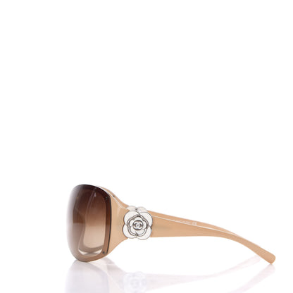 Chanel Camellia CC Sunglasses 6032 Beige 3 of 7
