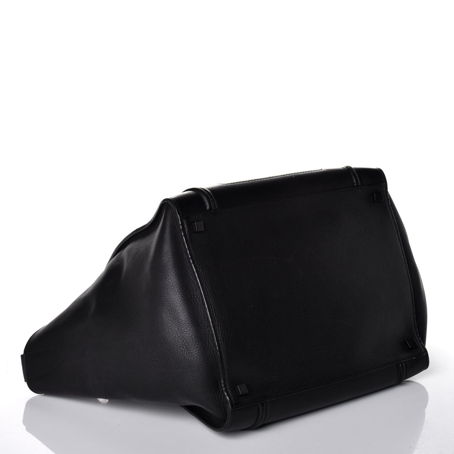 Celine Supple Calfskin Medium Phantom Luggage Black 4 of 9