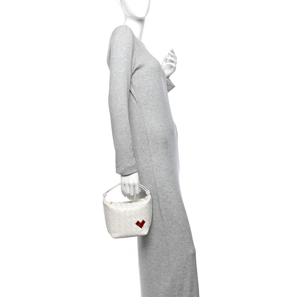 Nappa Intrecciato Heart Candy Wallace White
