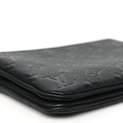 Louis Vuitton Empreinte Double Zip Pochette Black 9 of 11