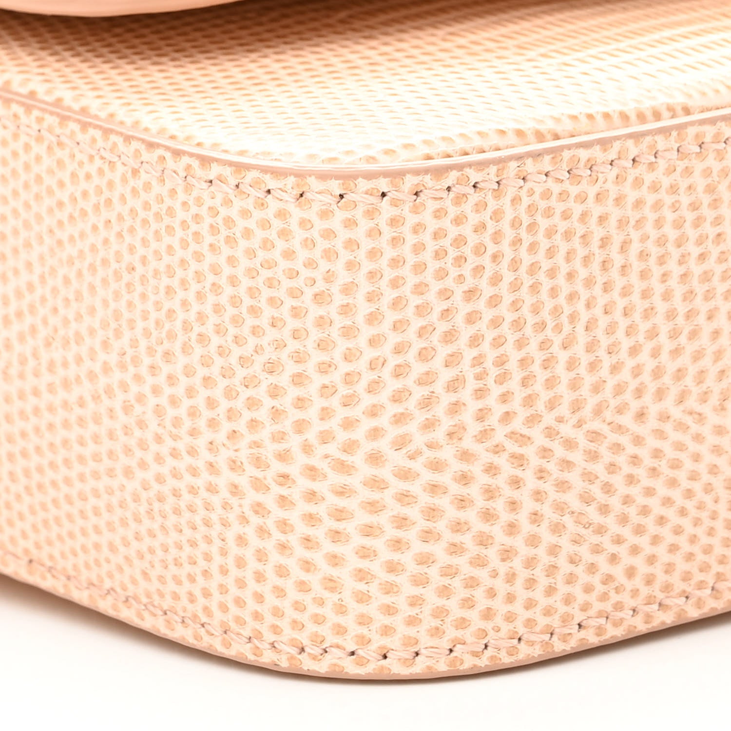 Chloe Calfskin Lizard Embossed Mini C Double Carry Biscotti Beige 7 of 8