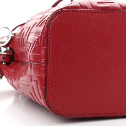 Fendi Vitello Liberty F is Fendi FF 1974 Embossed Mini Mon Tresor Bucket Bag Fragola 9 of 10