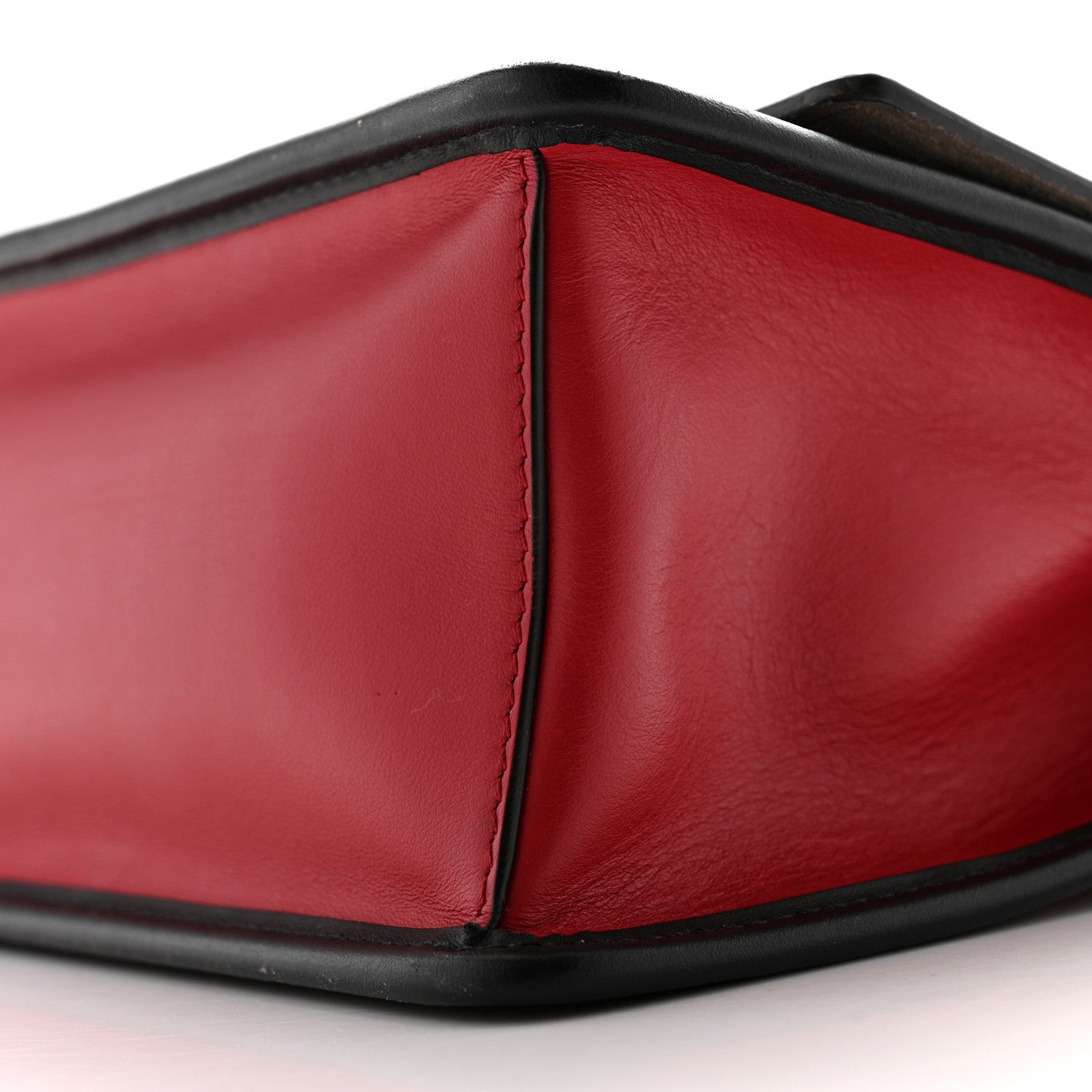 Fendi Vitello Century F is Fendi Bi-Color FF 1974 Embossed Kan I Shoulder Bag Fragola Maya Black 10 of 14