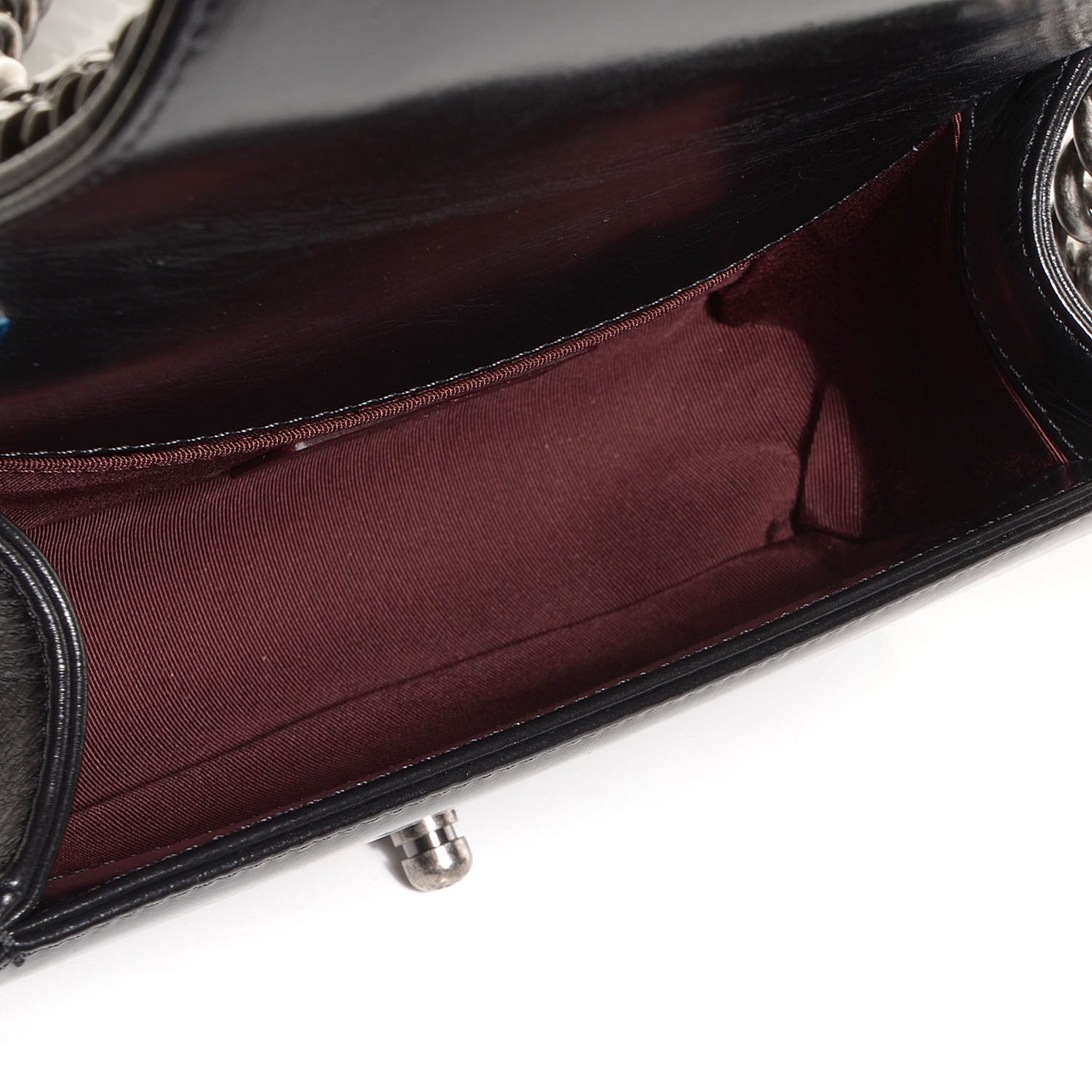 Chanel Calfskin Small Boy Chained Flap Black 5 of 8