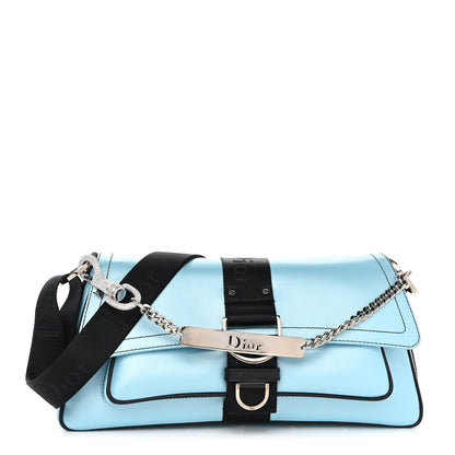 Christian Dior Coated Canvas Crystal Hardcore Bag Light Blue 1 of 10