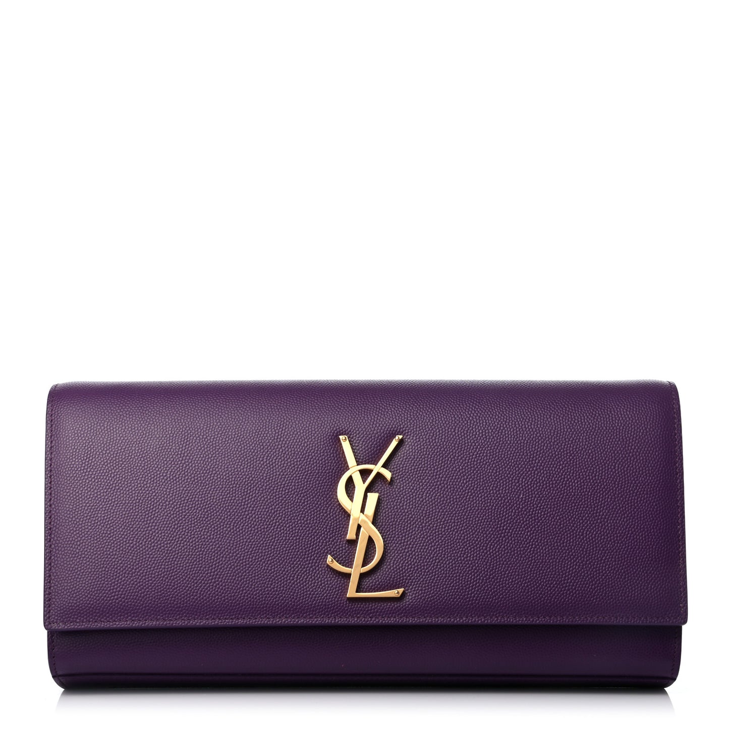 Grain De Poudre Classic Monogram Cassandre Clutch Purple