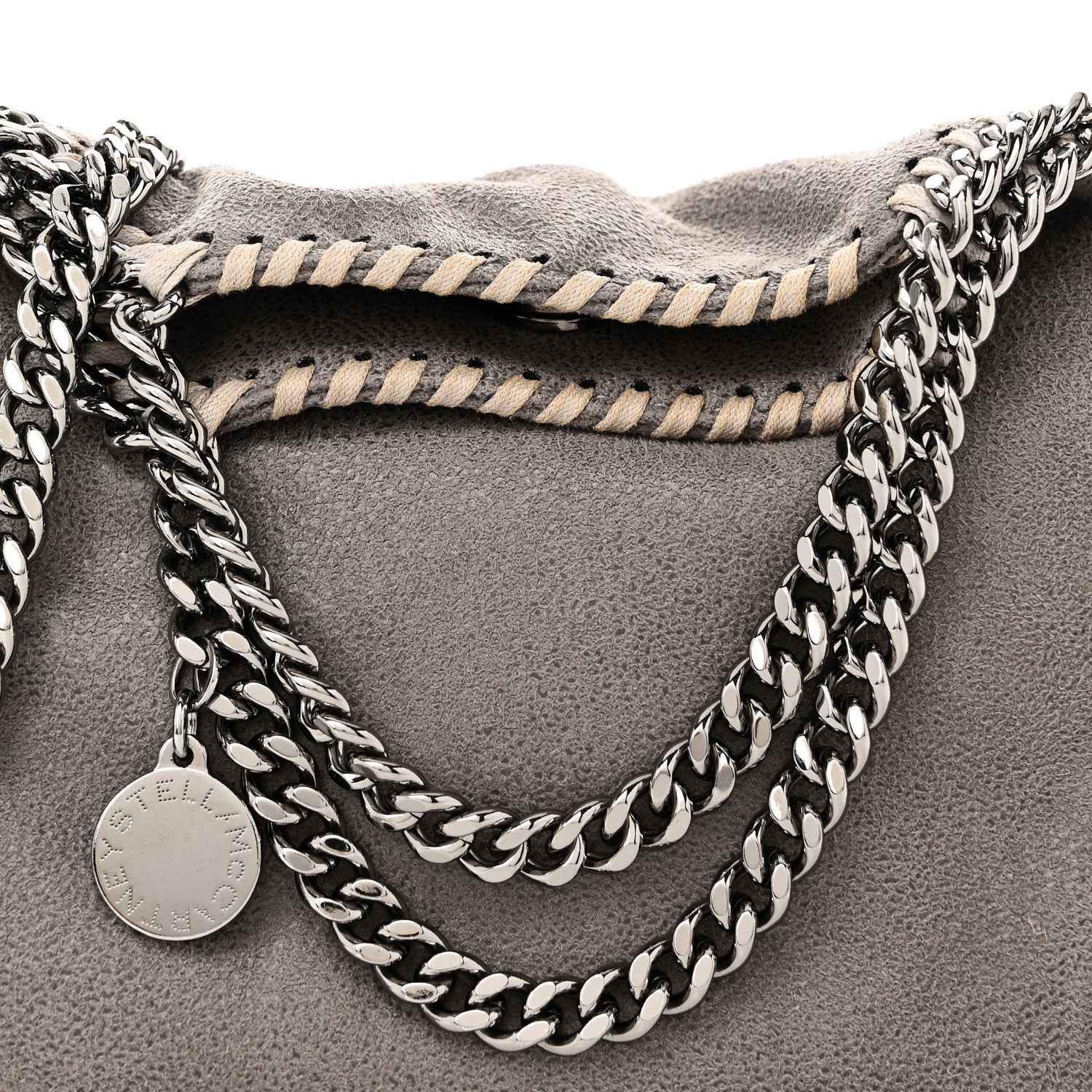 Stella McCartney Shaggy Deer Tiny Falabella Tote Grey 7 of 9