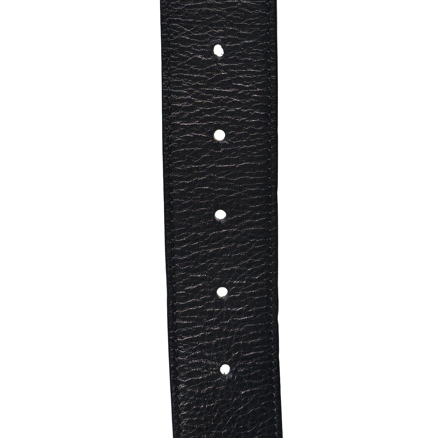 Valentino Garavani Glossy Calfskin VLogo Belt 95 38 Black 3 of 5