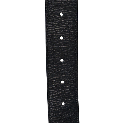 Valentino Garavani Glossy Calfskin VLogo Belt 95 38 Black 3 of 5