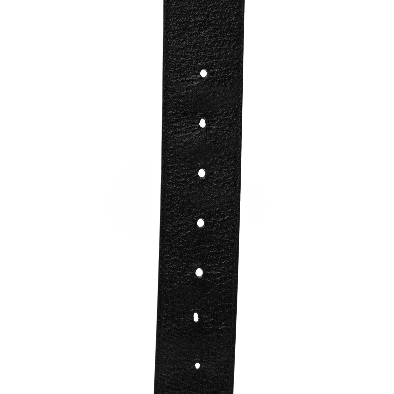 Gucci Textured Dollar Calfskin Nickel Double G 40mm Belt 75 30 Black 5 of 5