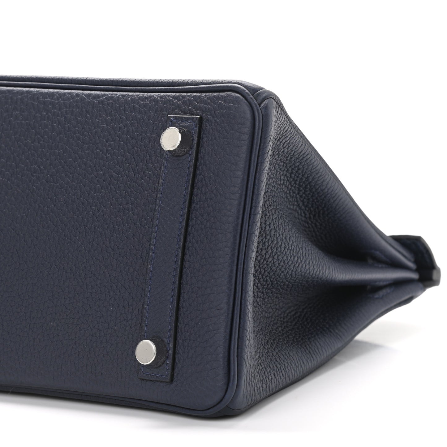 Togo Matte Alligator Birkin Touch 25 Bleu Nuit Bleu Indigo