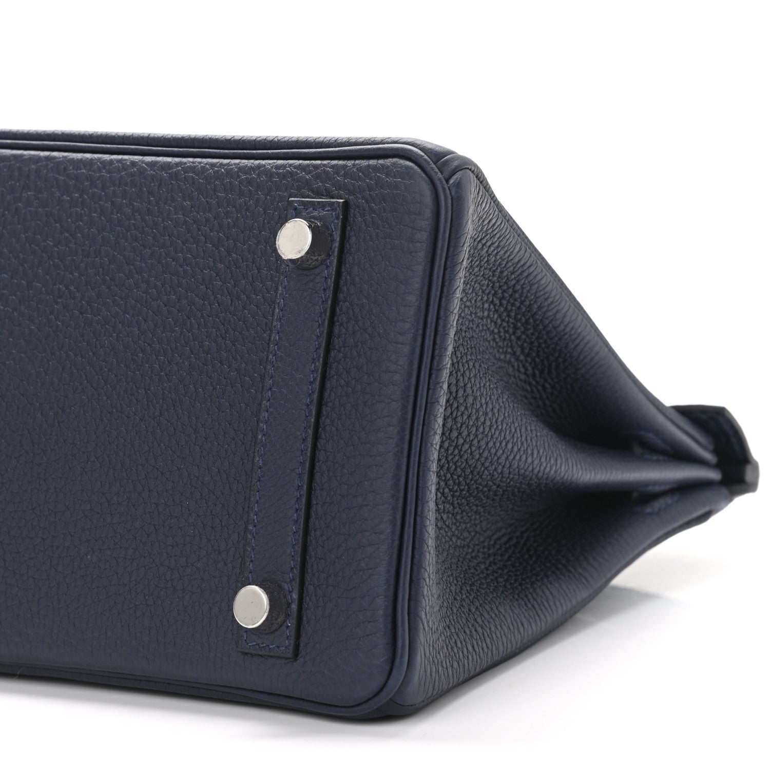 Hermes Togo Matte Alligator Birkin Touch 25 Bleu Nuit Bleu Indigo 9 of 10