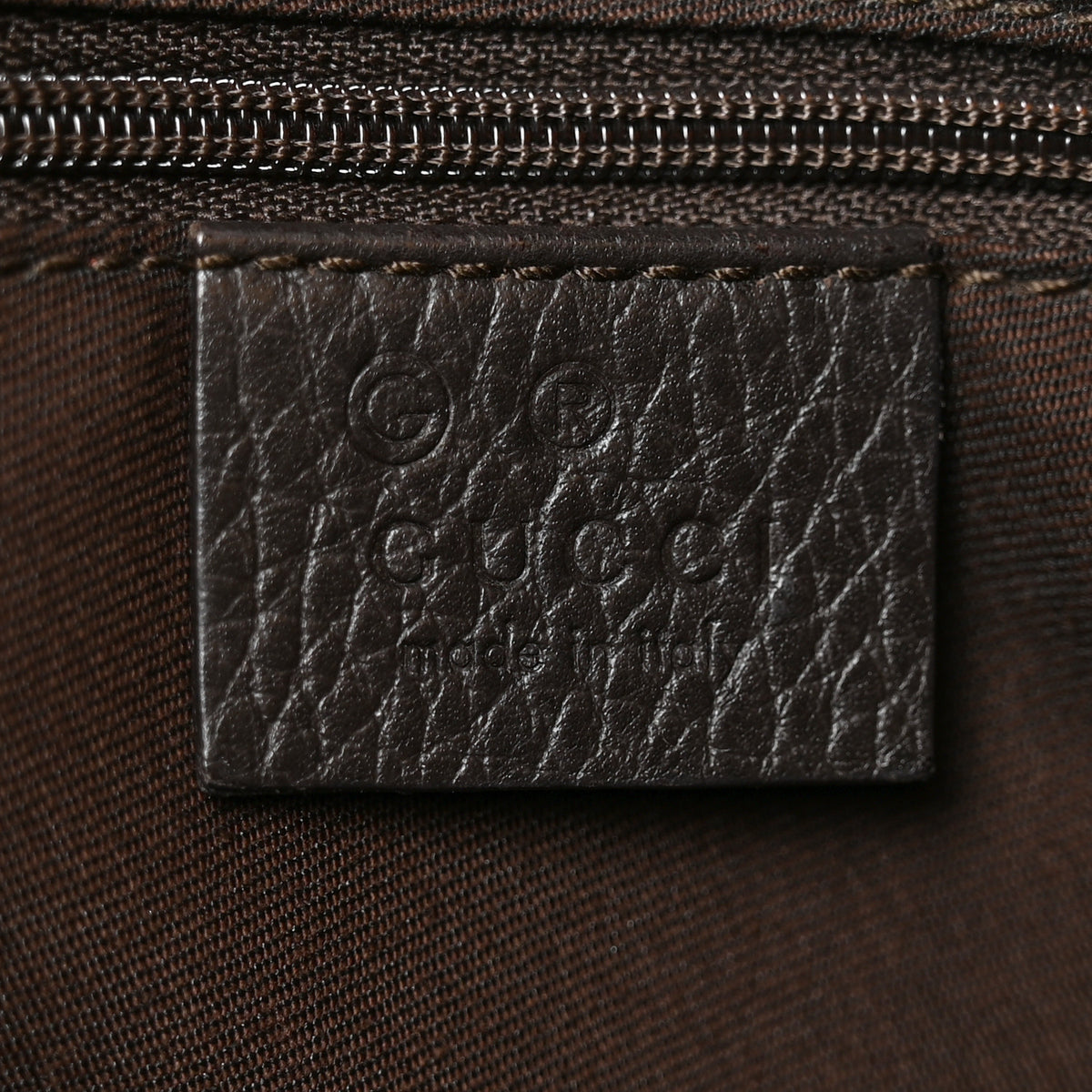 Gucci Denim Monogram Abbey D Ring Hobo Brown 5 of 9