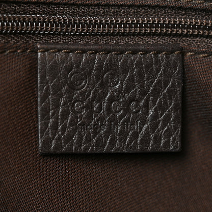 Gucci Denim Monogram Abbey D Ring Hobo Brown 5 of 9