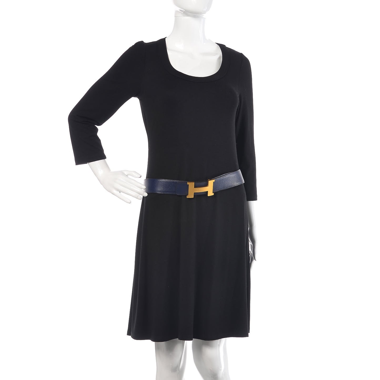 Epsom Tadelakt 42mm Constance 2 Belt 85 Bleu Izmir Bleu Sapphire
