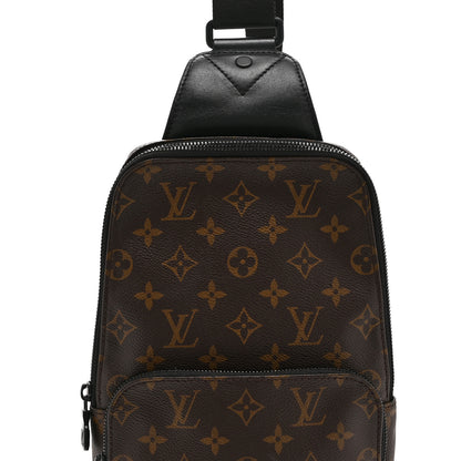 Louis Vuitton Monogram Macassar Avenue Sling Bag 7 of 9