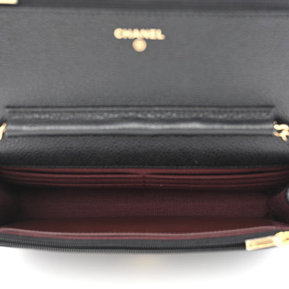 Chanel Caviar Quilted Wallet on Chain WOC Black 5 of 13