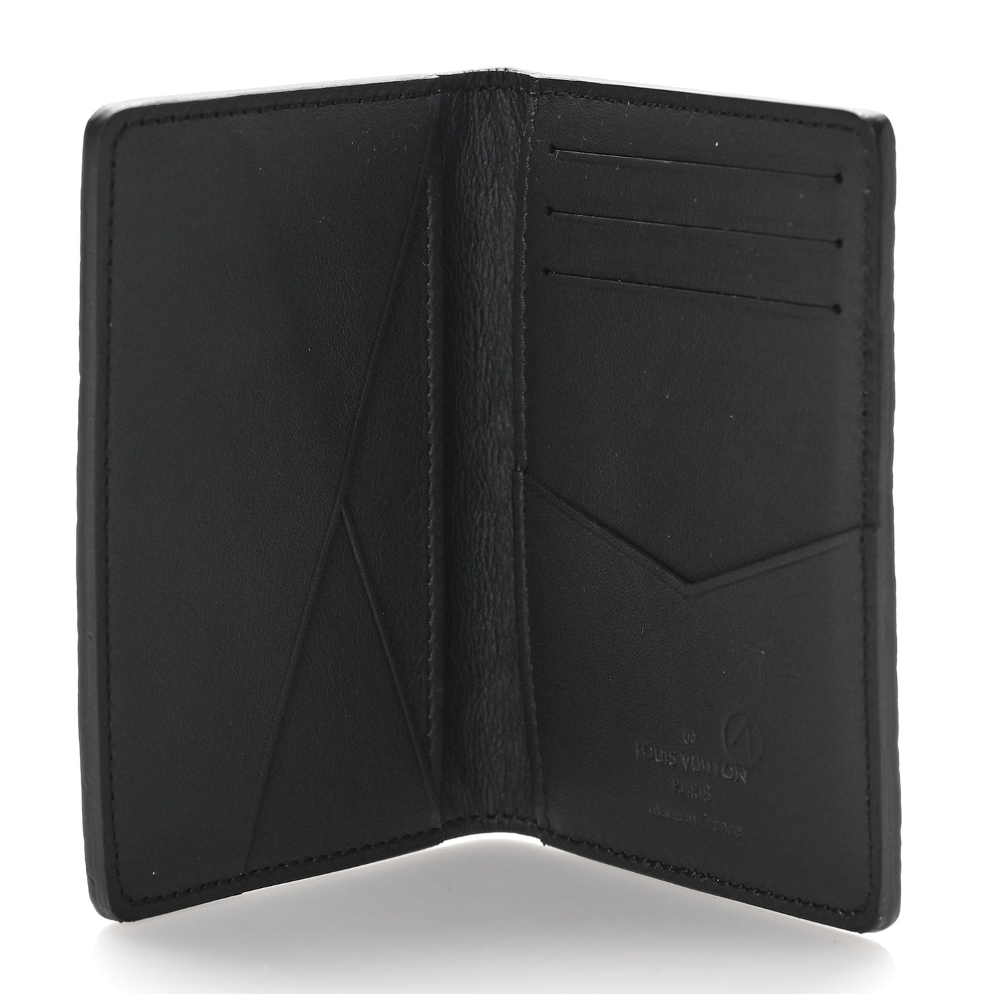 Taurillon Monogram Pocket Organizer Black