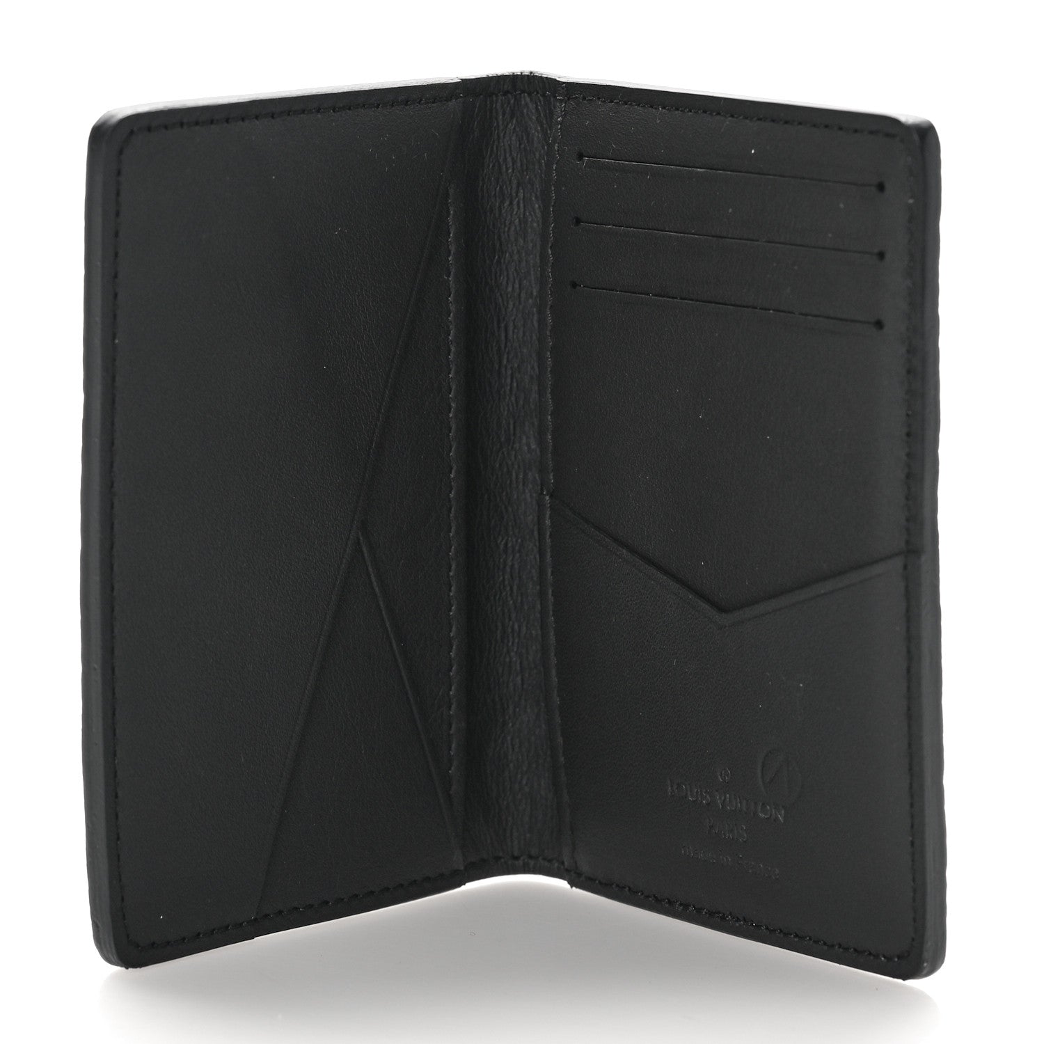Louis Vuitton Taurillon Monogram Pocket Organizer Black 5 of 9