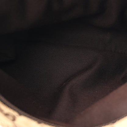 Gucci Monogram Web Small Flat Messenger Bag Brown 5 of 11