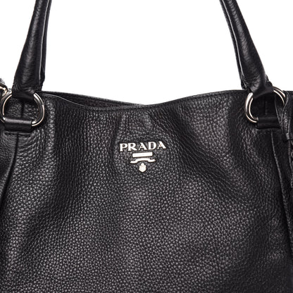 Prada Vitello Daino Tote Black 12 of 12