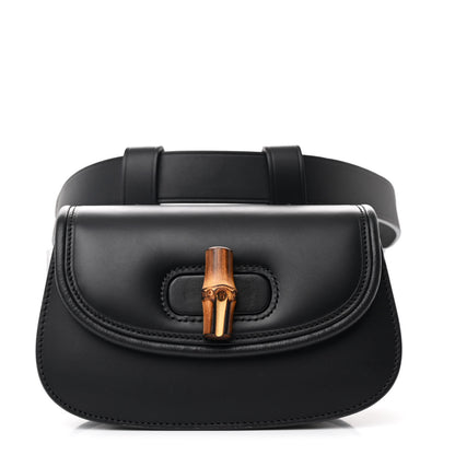 Gucci Calfskin Bamboo Mini 1947 Belt Bag 80 32 Black 1 of 10