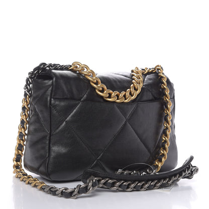 Chanel Lambskin Quilted Medium 19 Flap Black 3 of 9