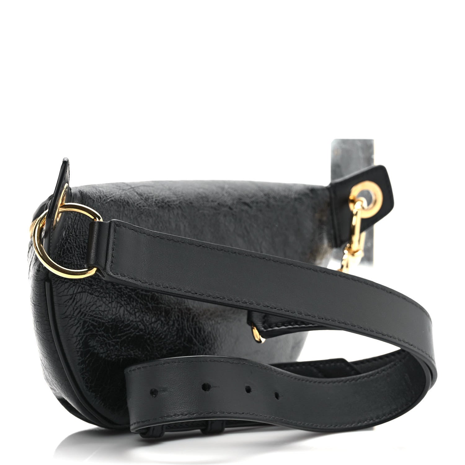 Givenchy Crackle Calfskin ID Belt Bag Black 3 of 8