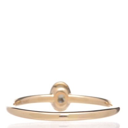 Tiffany 18K Yellow Gold .28 Carat Fancy Yellow Diamond Bezet Oval Ring 54 7 4 of 6