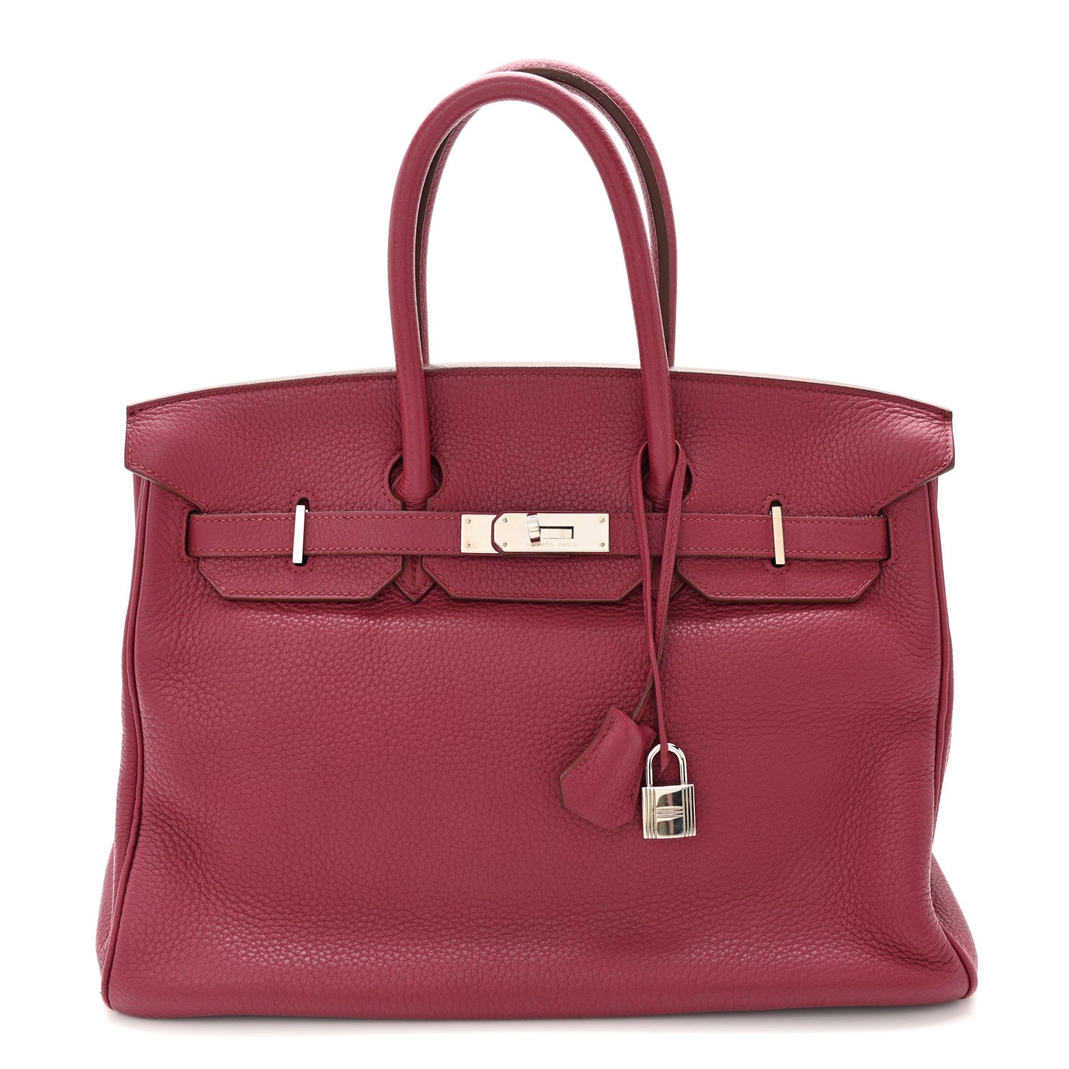 Hermes Taurillon Clemence Birkin 35 Rubis 1 of 18