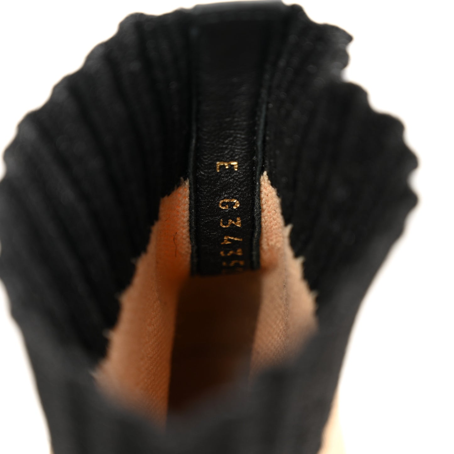 Jersey Patent CC Cap Toe Short Boots 38 Beige Black