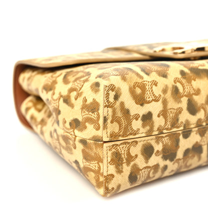 Celine Canvas Leopard Print Medium Victoire Bag 8 of 10
