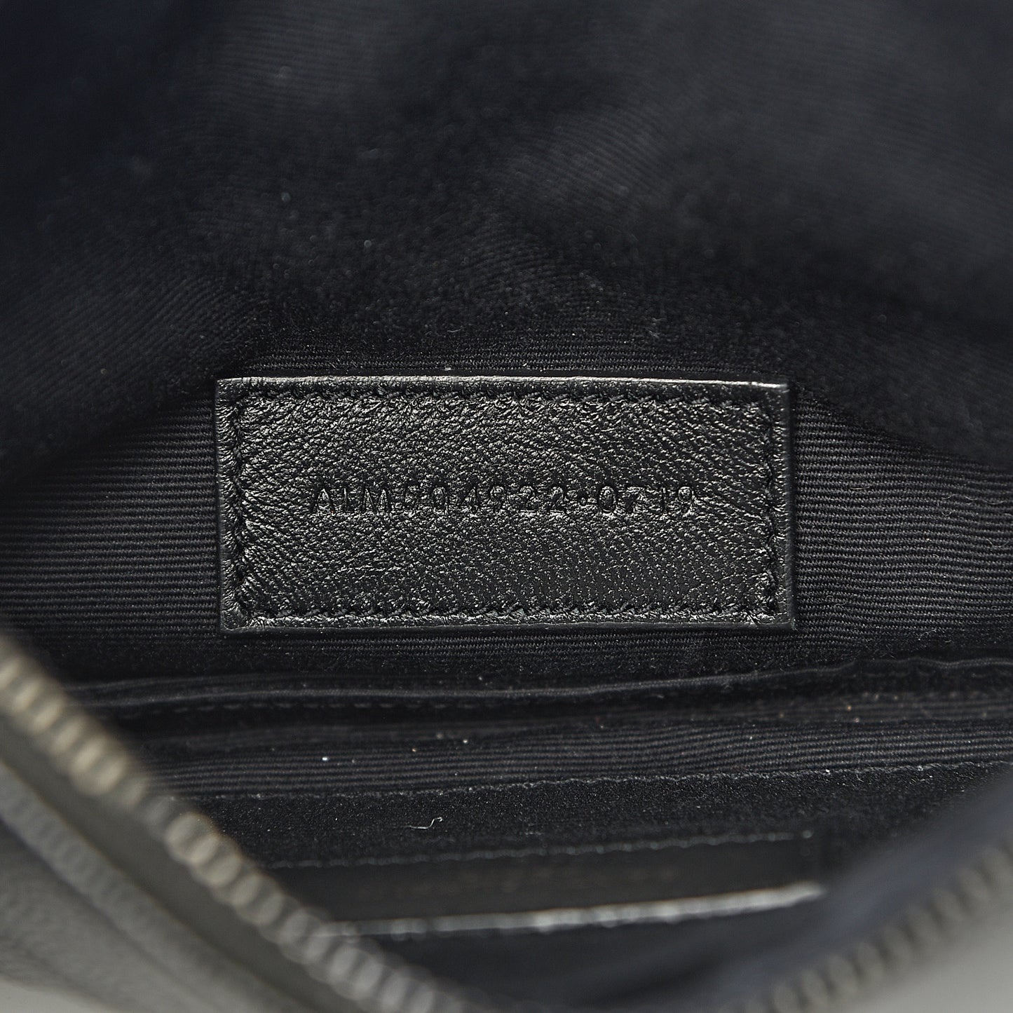 Grain De Poudre Chevron Monogram Bill Pouch Black