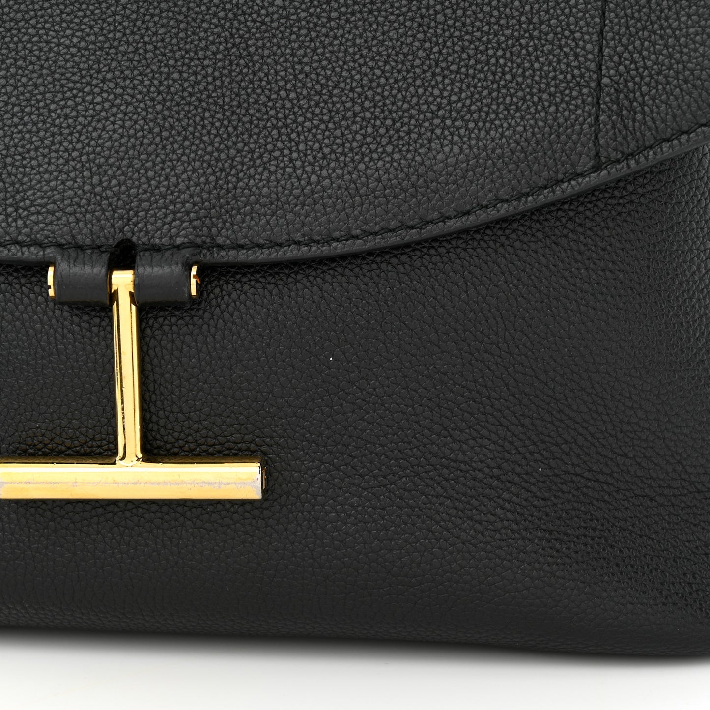 Calfskin Tara Top Handle Bag Black