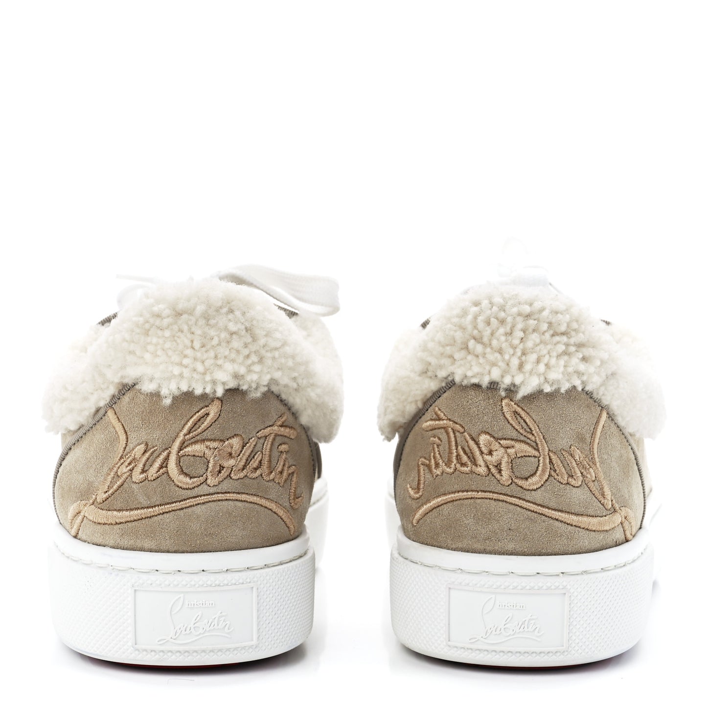 Suede Shearling Fun Vierissima Flat Sneakers 40.5 Atlas