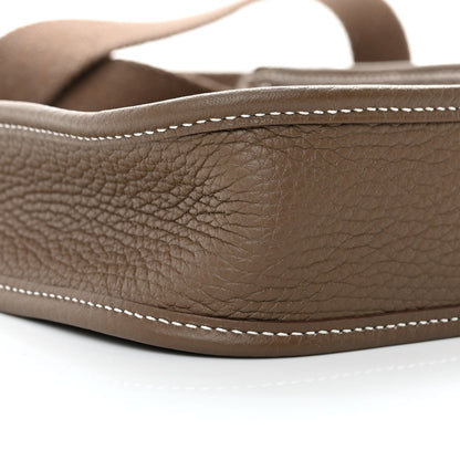 Hermes Taurillon Clemence Evelyne TPM Etoupe 9 of 14