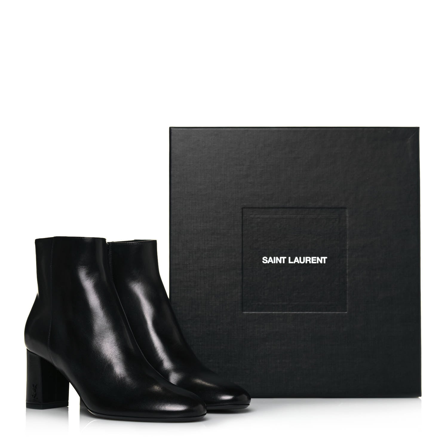 Saint Laurent Calfskin Loulou 70 Ankle Boots 35.5 Black 9 of 9