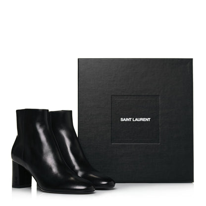 Saint Laurent Calfskin Loulou 70 Ankle Boots 35.5 Black 9 of 9