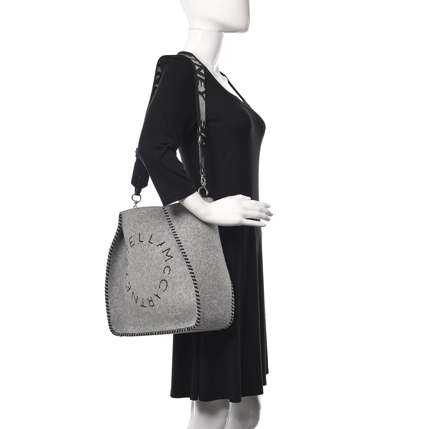 Eco Felt Logo Crossbody Smoke Slate