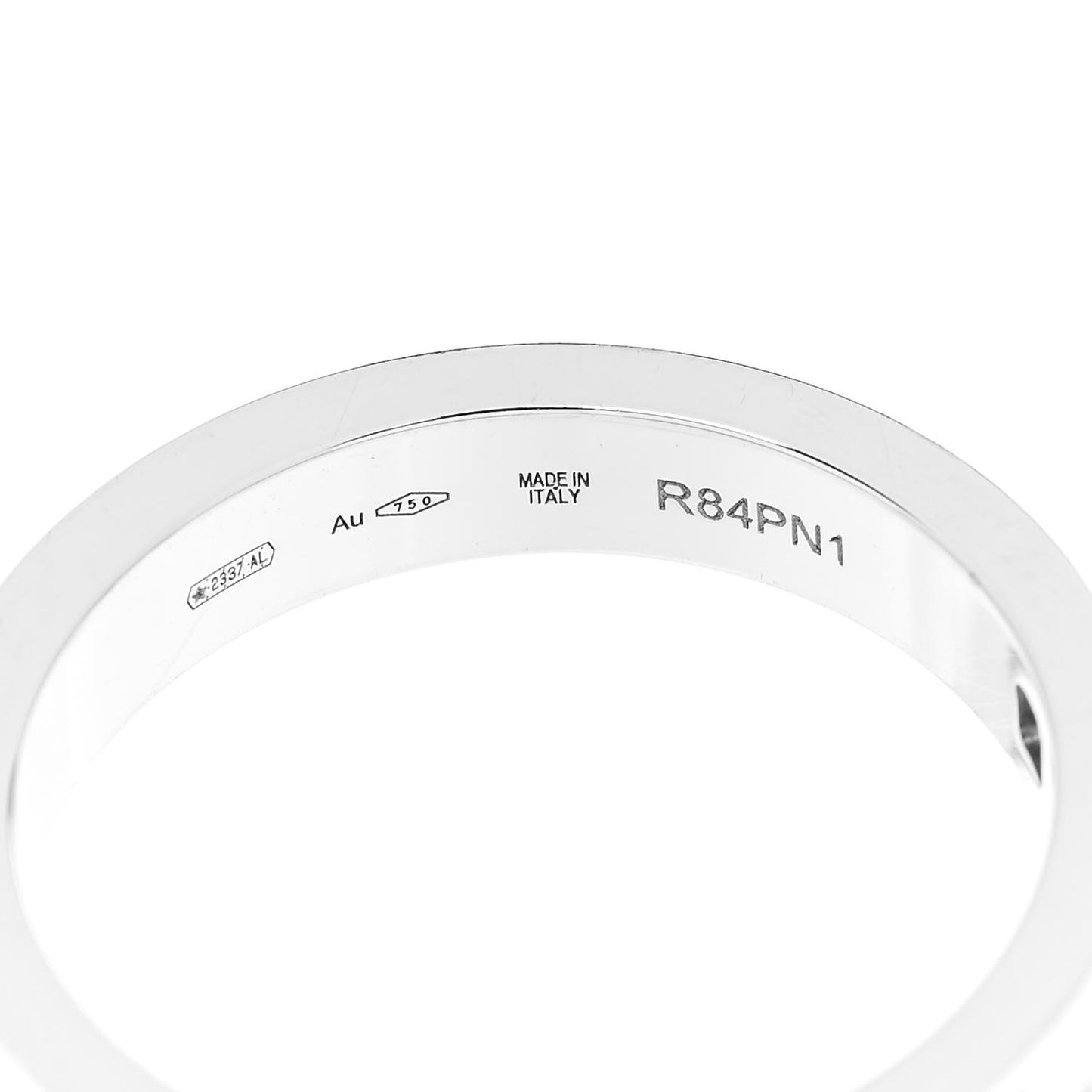 18K White Gold Diamond B.Zero1 Essential Band Ring 60 9