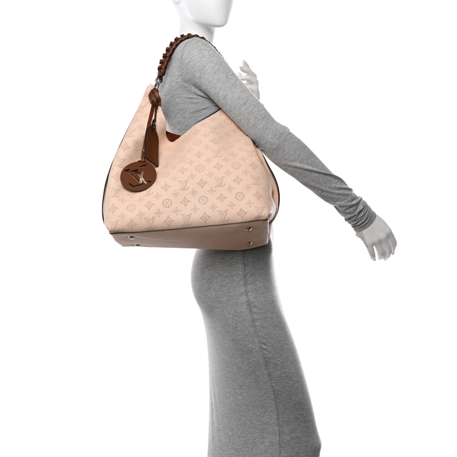Louis Vuitton Mahina Carmel Hobo Creme 2 of 11
